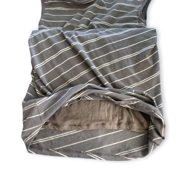 Athleta Gray Stripe Carefree Tee Dress Size Small - Picture 8 of 9